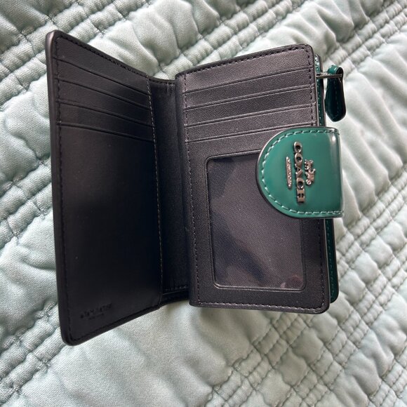 Coach medium corner zip wallet emerald green - Picture 3 of 4